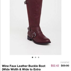 NWOT Torrid brown boots 7W
